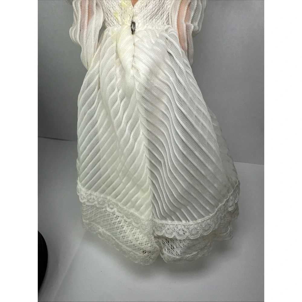 1979 Barbie Here Comes the Bride Dress #1416 Vintage White Wedding Gown Mattel
